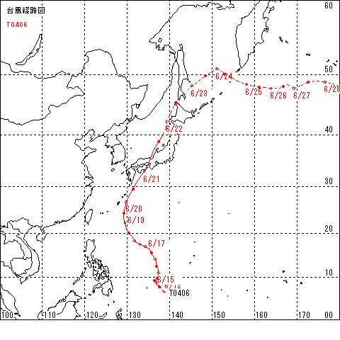 台風経路図2