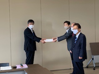 淡路島市長会から要望書の提出