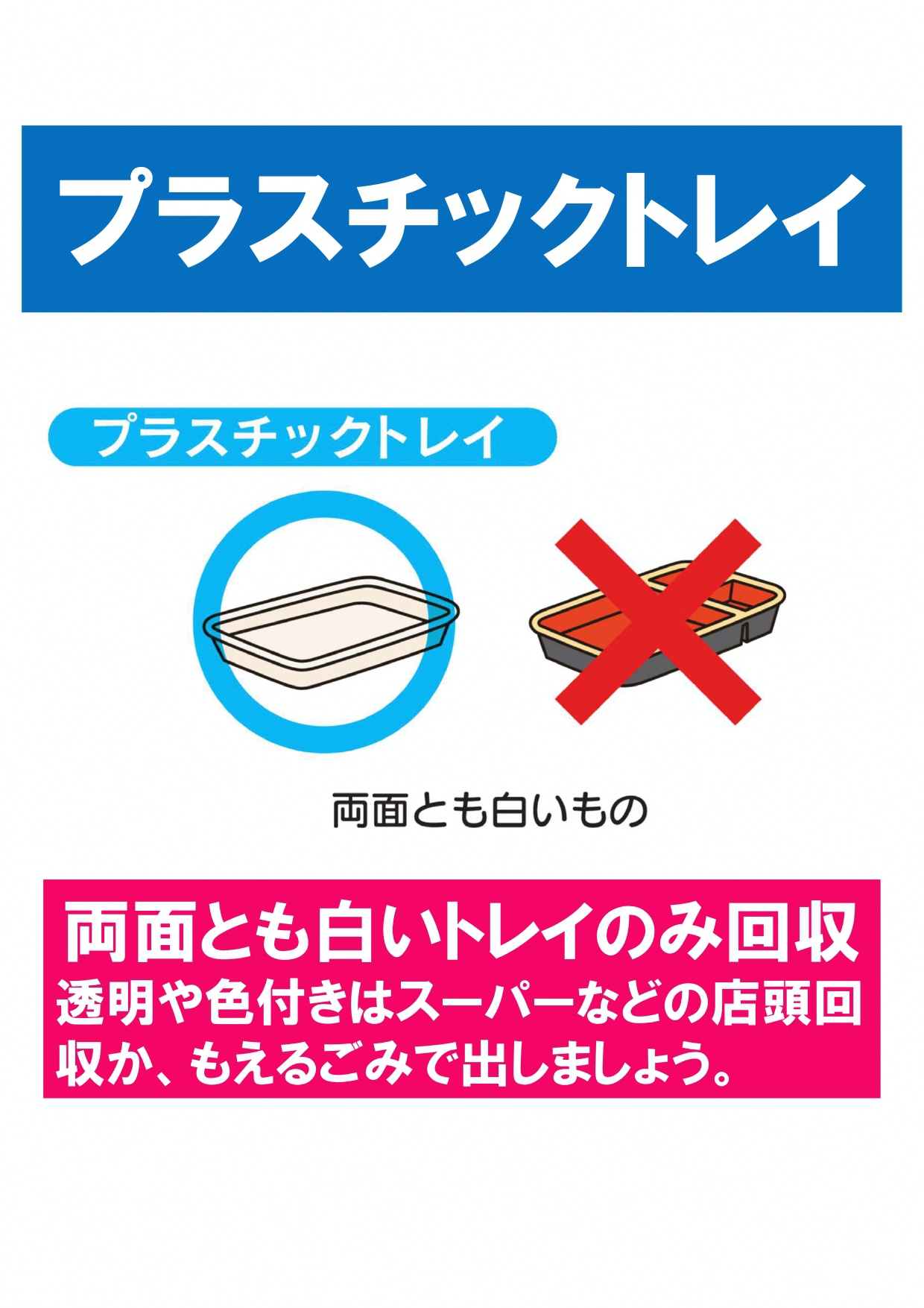 プラスチックトレイ