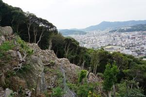 洲本城（登り石垣）