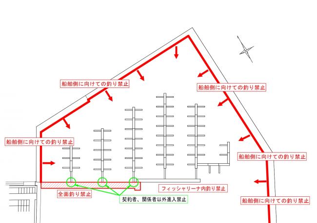 釣り禁止箇所図