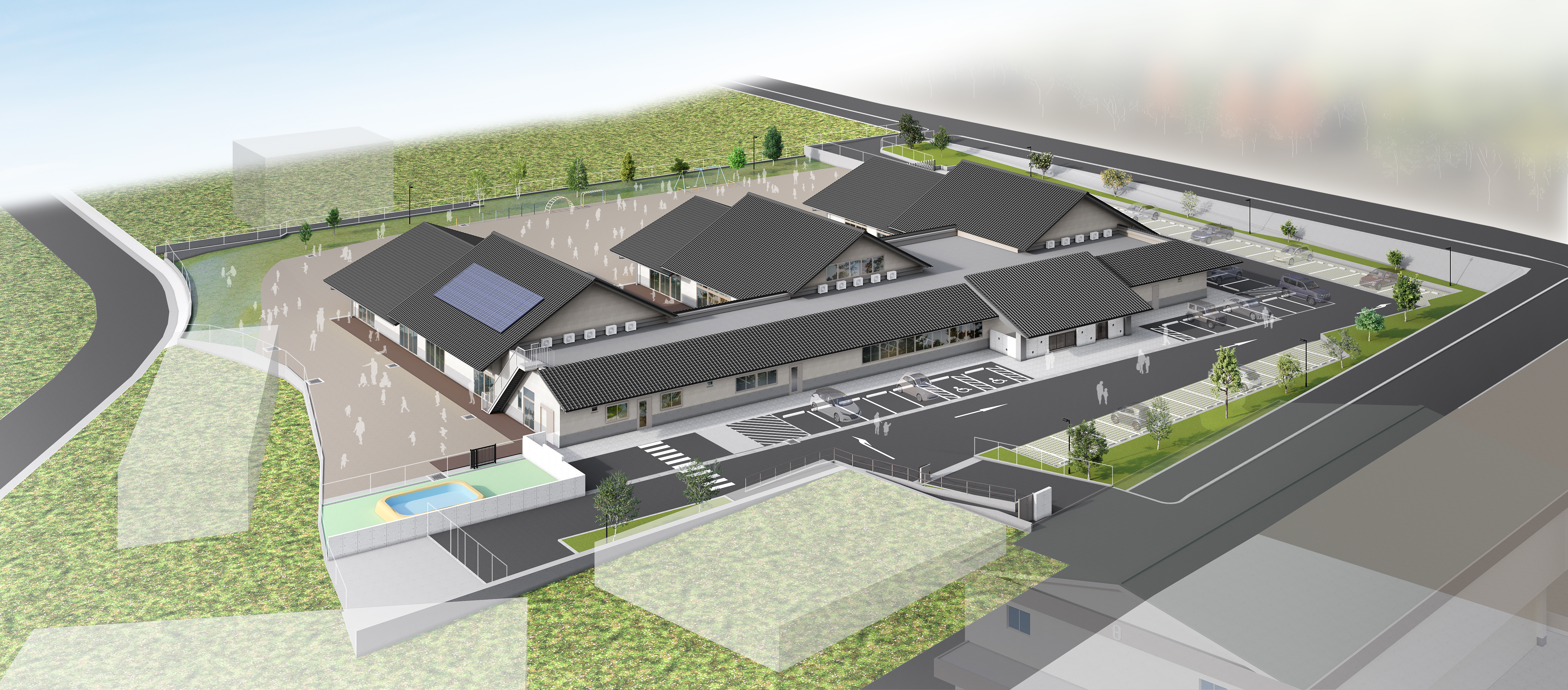 五色認定こども園鳥観図１