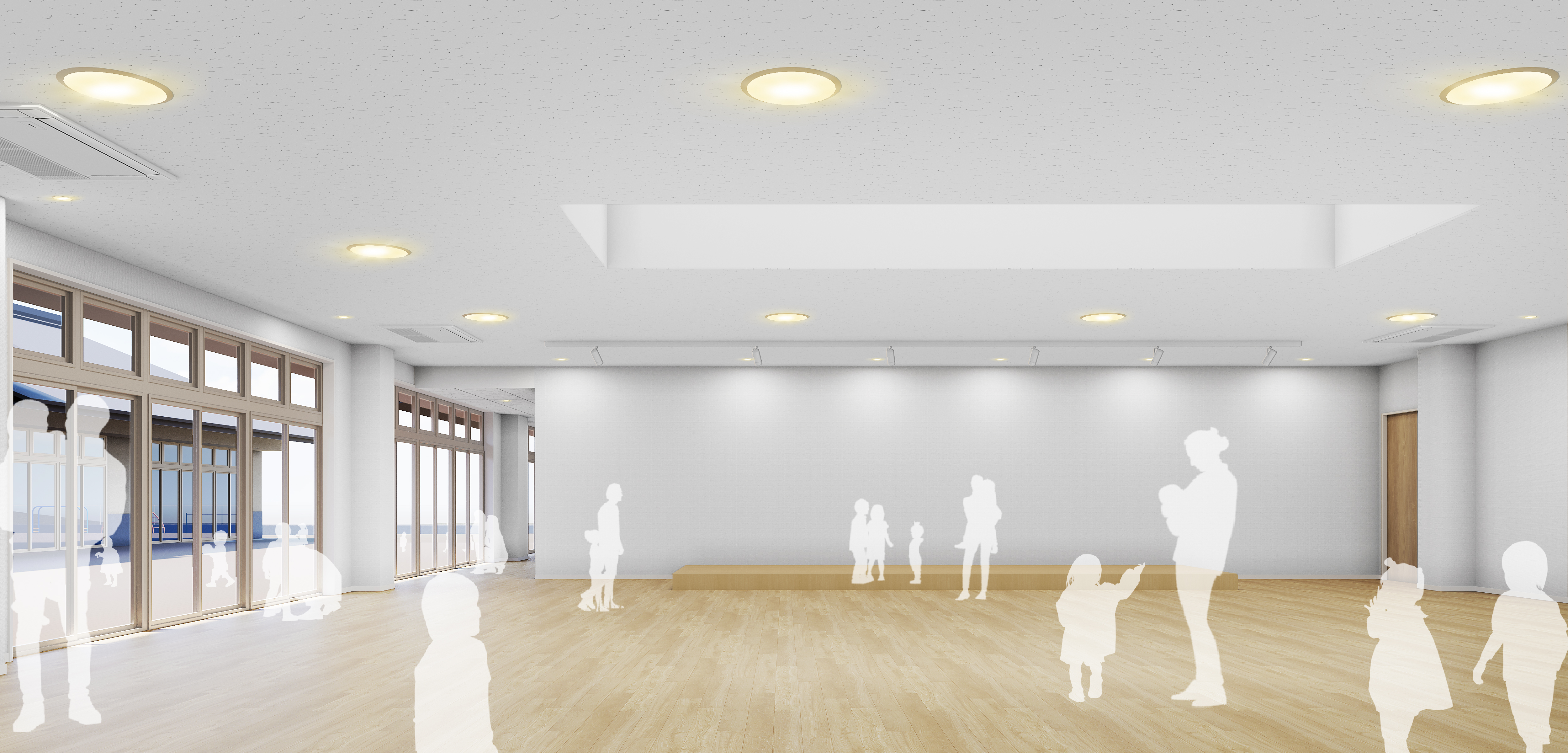 五色認定こども園遊戯室