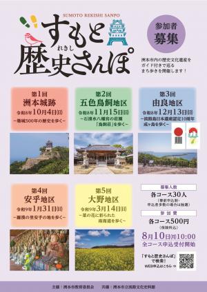すもと歴史さんぽのチラシ