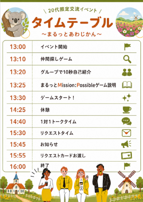 R8 3市合同交流イベントタイムテーブル